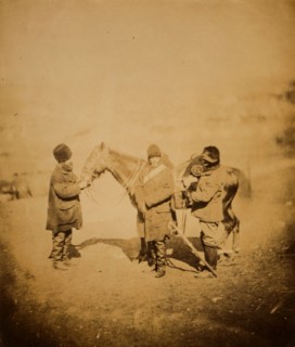 Captain Portal, 4th Light Dragoons equipped for Balaklava, Crimean War, 1853-1856, Roger Fenton