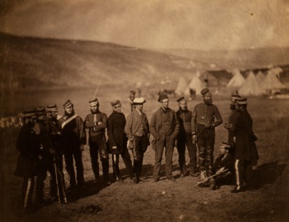 Major Burton & officers of the 5th Dragoon Guards, Crimean War, 1853-1856, Roger Fenton historic