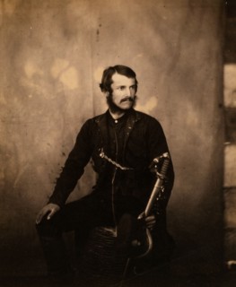 Captain Burnaby, Grenadier Guards, Crimean War, 1853-1856, Roger Fenton historic war campaign photo