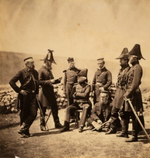 Lieutenant General Sir George Brown G.C.B. & officers of his staff Major Hallewell, Colonel