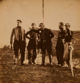 General Bosquet giving orders to his staff, Crimean War, 1853-1856, Roger Fenton historic war