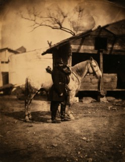 Major Keane, on the staff at Balaklava, Crimean War, 1853-1856, Roger Fenton historic war campaign