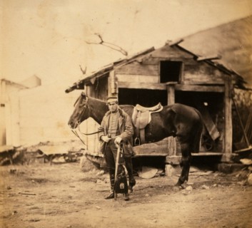 Captain King, horse artillery, Crimean War, 1853-1856, Roger Fenton historic war campaign photo