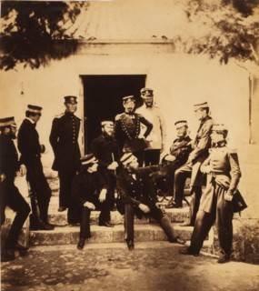 Head Quarters staff: 1) Colonel Vico; 2) Major the Honourable Leicester Curzon; 3) Lord Burghersh;