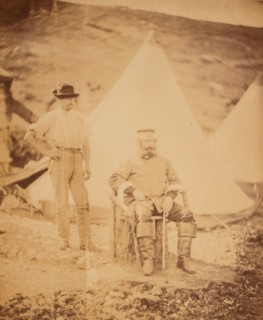 Captain George, 4th Light Dragoons & servant, Crimean War, 1853-1856, Roger Fenton historic war