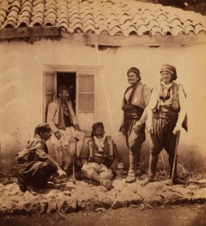Group of Montenegrins, Crimean War, 1853-1856, Roger Fenton historic war campaign photo
