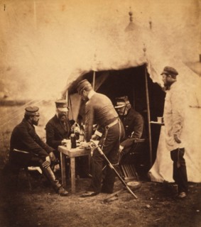 Brigadier Garrett & officers of the 46th Regiment, Crimean War, 1853-1856, Roger Fenton historic