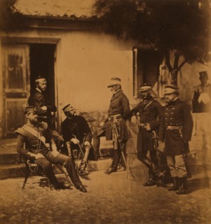 Major General Estcourt, Adj.-Gen. Major De Morel, Captain Thompson, Lieutenant-Colonel Blane, Major