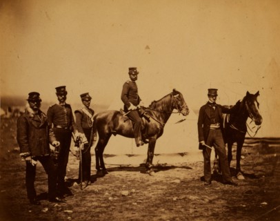 Reverend Mr. Butler & officers of the 47th Regiment, Crimean War, 1853-1856, Roger Fenton historic
