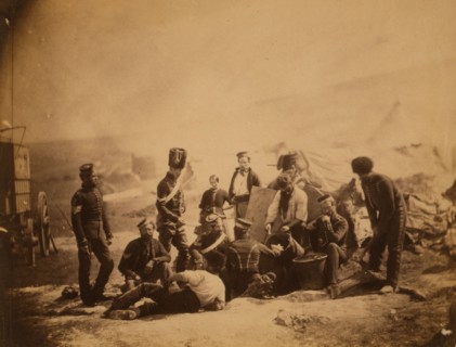 Cooking house, 8th Hussars, Crimean War, 1853-1856, Roger Fenton historic war campaign photo