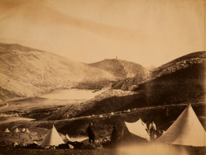View of Balaklava from the top of Guard's Hill, Crimean War, 1853-1856, Roger Fenton historic war