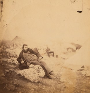 Mr. Simpson the artist, Crimean War, 1853-1856, Roger Fenton historic war campaign photo