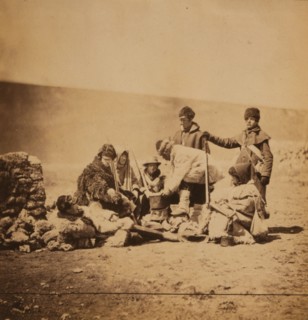 Group of the 47th Regiment, winter dress, ready for the trenches, Crimean War, 1853-1856, Roger