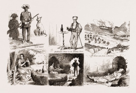 IN THE SPANISH BLACK COUNTRY, IN AN ANDALUSIAN LEAD MINING DISTRICT, 1876: Interior of a Miner's