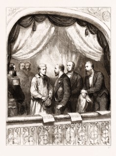 THE PRINCE AND THE PLOUGHBOY: MR. CHARLES MATHEWS IN THE PRINCE OF WALES'S BOX AT THE ENGLISH