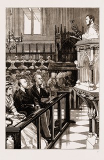 THE PRINCE OF WALES IN CALCUTTA, INDIA, 1876: CHRISTMAS-DAY, THE PRINCE IN THE CATHEDRAL