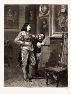 "A DIFFERENCE OF TASTE" FROM THE PAINTING BY SEYMOUR LUCAS, 1876