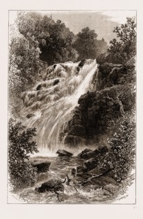 WATERFALL AT KILLARNEY, 1876