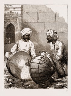 PREPARING FOR THE PRINCE: TUNING THE TOM-TOMS AT JAMMU, INDIA, 1876