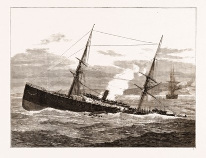 THE COLLISION OFF DOVER: SINKING OF THE "STRATHCLYDE", UK, 1876