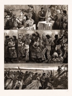 A NEWHAVEN FISHERMAN'S WEDDING: 1. Cock-a-Leekie. 2. The Ceremony in the Bride's House. 3. Securing
