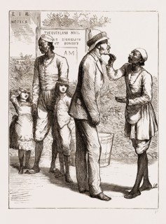 THE PRINCE OF WALES HUNTING IN THE TERAI, 1876: SHAVING THE REV. JULIAN ROBINSON