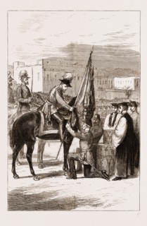 THE PRINCE OF WALES AT MALTA, 1876: PRESENTATION OF NEW COLOURS TO THE 98TH REGIMENT