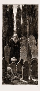 A FAMILY CORNER AT THE TURKISH CEMETERY AT SCUTARI, ISTANBUL, TURKEY, 1876