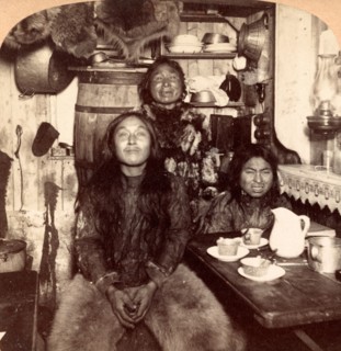Interior of Fort Magnesia, Cape Sabine, Ellesmere Land, 1902. Ellesmere Island is part of the