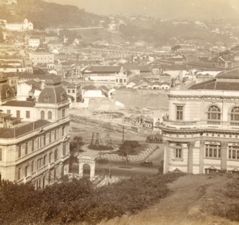 Rio de Janeiro, Brazil seen from Mount Castello, 1914, Vintage photography