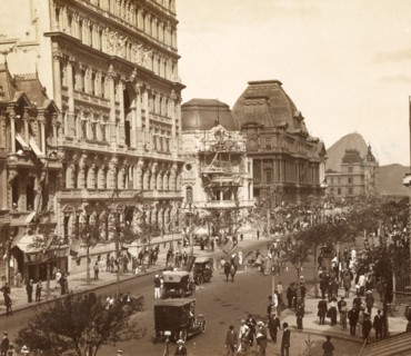 Rio de Janeiro, Brazil seen from Hotel Avenida, Vintage photography