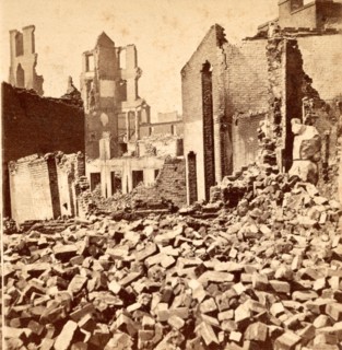 View of Richmond Va., at the close of the rebellion, USA, US, Vintage photography