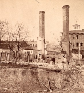 Ruins of Atlanta, Ga., USA, US, Vintage photography
