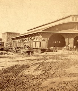 Last train out, Atlanta, Ga., USA, US, Vintage photography