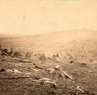 View of the outer trenches on the last day of the battle in front of Nashville, Tenn., Dec. 16,