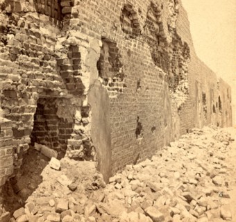 View of the east face of Fort Sumpter (i.e. Sumter), Charleston Harbor, S.C. Fort Sumter is a Third