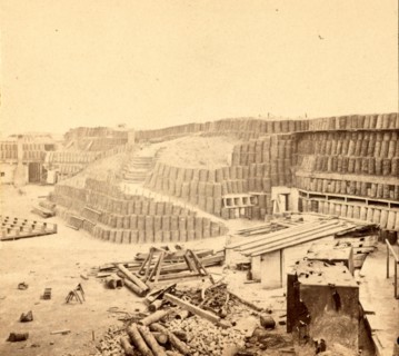 Interior of Fort Sumpter (i.e. Sumter), S.C., looking south-east. Fort Sumter is a Third System