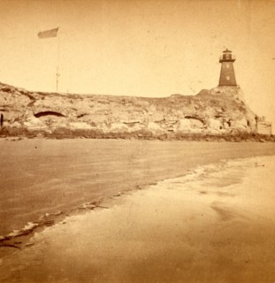Fort Sumter, south side, Morris Island. Fort Sumter is a Third System masonry sea fort located in