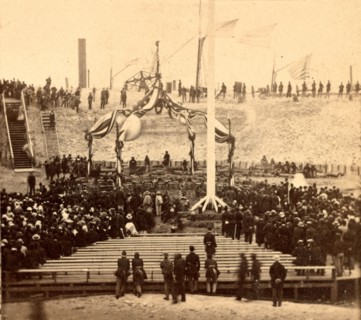 Interior of Fort Sumpter (i.e. Sumter), Charleston Harbor, S.C., April 14th, 1865. Awaiting the