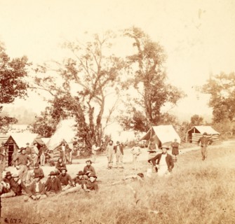 Camp in Monument Garden, Chattanooga, US, USA, America, Vintage photography