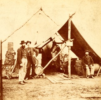 Commissary Tent, US, USA, America, Vintage photography