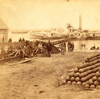 Embarkation for White House, from Yorktown, Va., US, USA, America, Vintage photography