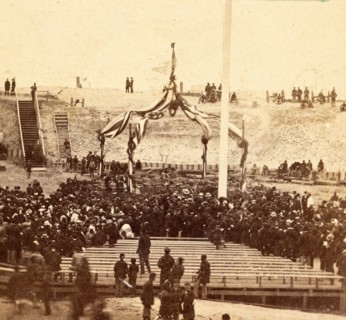 Interior of Fort Sumpter (i.e. Sumter), Charleston harbor, S.C., April 14, 1865. Awaiting the