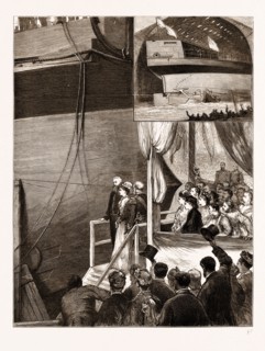 LAUNCH OF THE NEW IRONCLAD "INFLEXIBLE" AT PORTSMOUTH, UK, 1876: 1. H.R.H. The Princess Louise