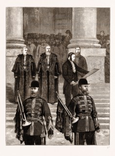EMPRESS OF INDIA: PROCLAMATION OF THE QUEEN'S NEW TITLE AT THE ROYAL EXCHANGE, 1876