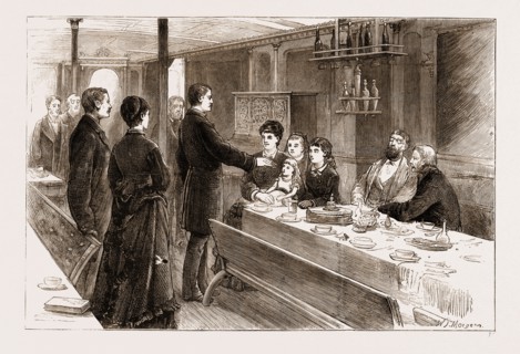 THE AMERICAN CENTENNIAL EXHIBITION, ON THE WAY TO PHILADELPHIA, 1876: THE CAPTAIN OF THE "INDIANA"