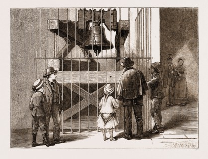 THE AMERICAN CENTENNIAL EXHIBITION, 1876: LIBERTY BELL, US, U.S., USA, U.S.A., UNITED STATES,