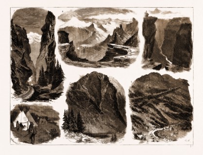 VIEWS ON THE DENVER AND RIO GRANDE RAILWAY, UNITED STATES, UNITED STATES OF AMERICA, USA, US, U.S.,
