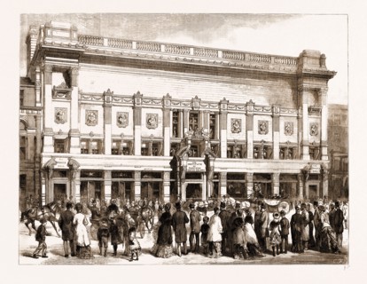 THE NEW BUILDING OF THE INSTITUTE OF PAINTERS IN WATER COLOURS, AND THE PRINCE'S HALL, PICCADILLY,