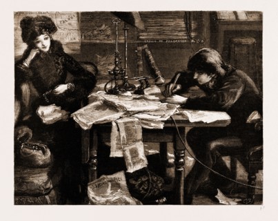 LIKE SHIPS UPON THE SEA, DRAWN BY SYDNEY HALL, 1883; She insisted on Bini's taking his place in the